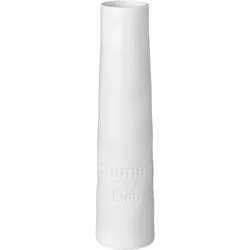 Vase (DH 4x20 cm) - weiß - DH 4x20 cm