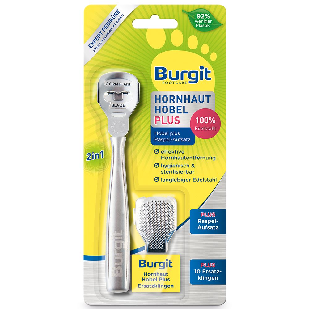 Burgit Hornh.hobel Plus 1 St Hornhautentferner