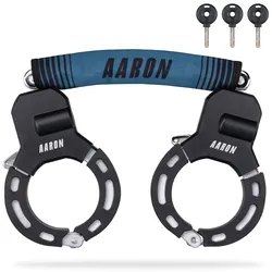AARON Bolt Handschellenschloss für E-Scooter - Hochsicherheits-Design - Graublau