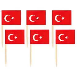 50 Flaggen Deko Picker Türkei