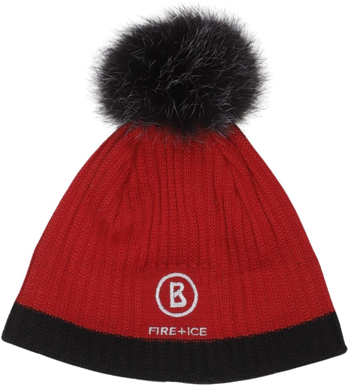 Bogner Fire+Ice Damen Hut oder Mütze, Rot, Gr. L, Schurwolle / Synthetik - Second Hand