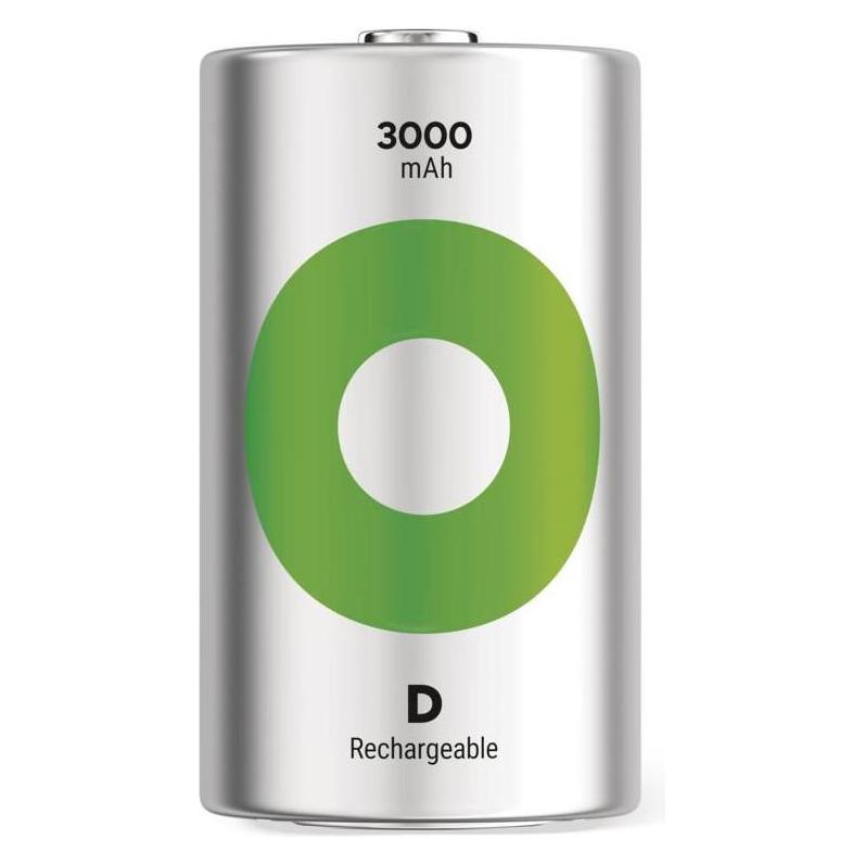 GP Batteries GP Nab??jec?? bat. ReCyko 3000 D (HR20) - 2ks (2 Stk., D, 3000 mAh) (1032422300)
