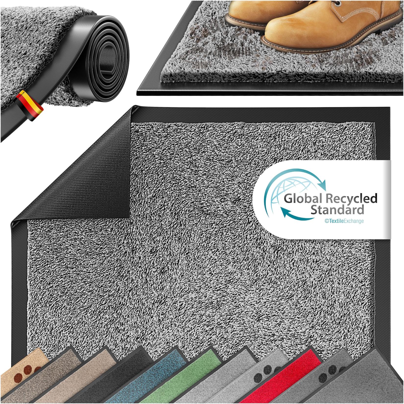 KESSER® Schmutzfangmatte rutschfeste Fußmatte für Innen- & Außenbereich waschbar & wetterfest Türmatte Wohnungseingang Teppich für Büro & Vorzimmer Fußabtreter Fußabstreifer