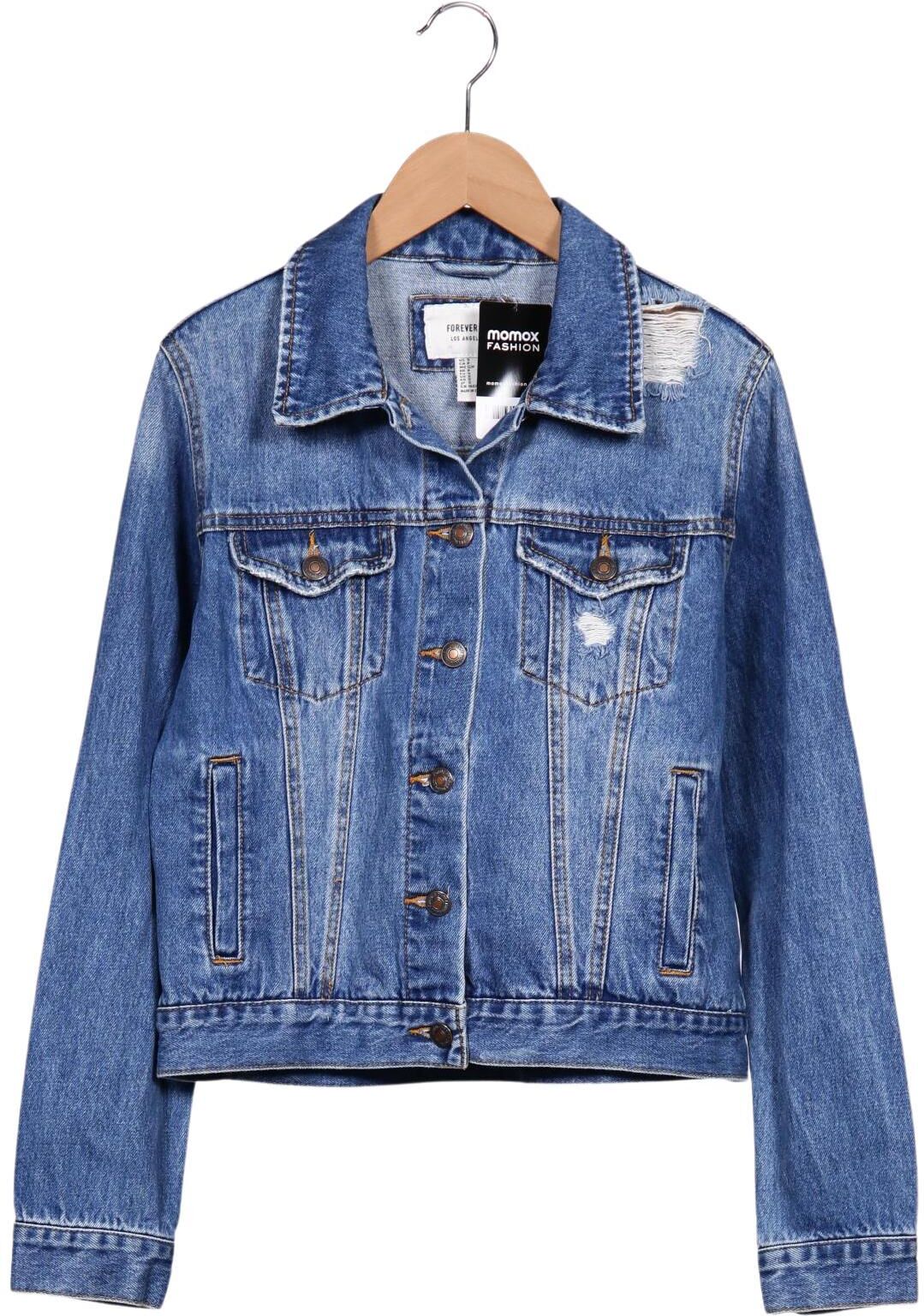 Forever 21 Damen Jacke, Blau, Gr. S, Baumwolle - Second Hand