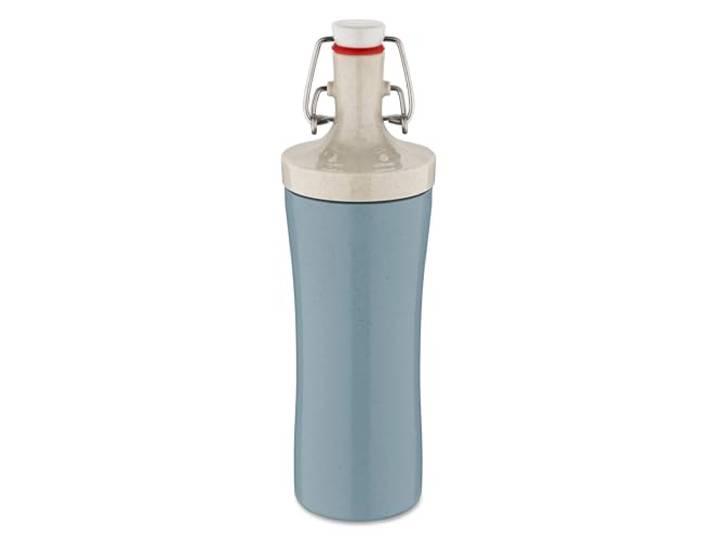 Koziol PLOPP to GO Trinkflasche 425 ml Nature Flower Blue 7796716