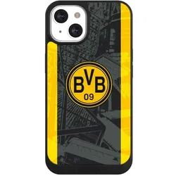 Nivocase Handyhülle für Apple iPhone 13 Hülle NIVOpure Case Schwarz BVB Borussia Dortmund Stadion (Apple iPhone 13), Smartphone Hülle, Schwarz