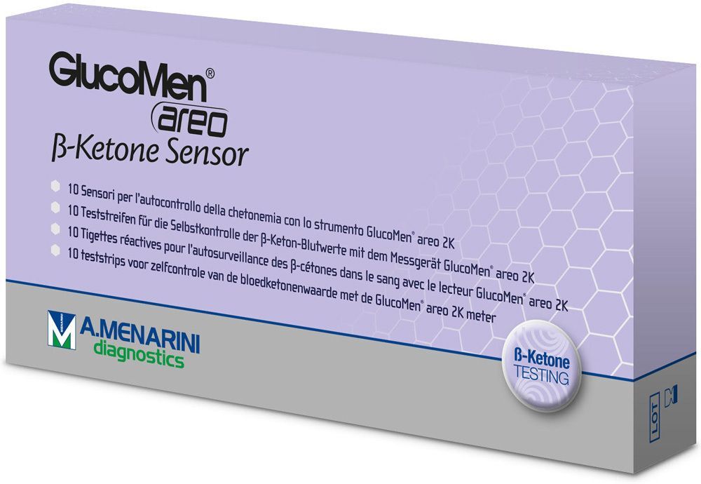 Glucomen areo 2K ß-Ketone Sensor Teststreifen 10 St