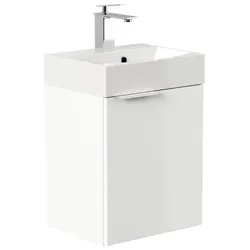 Gäste WC Badmöbel Cubi Slimline 40cm SoftClose in versch. Ausführungen