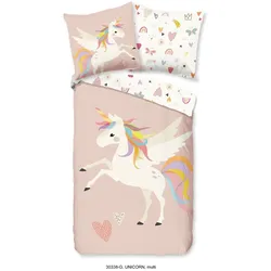 Renforce-Bettwäsche Unicorn 135 x 200 cm Renforce Bunt
