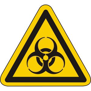 Abtec Hinweisschild ISO 7010 W009, Folie, 10 cm, Warnzeichen, Biogefährdung