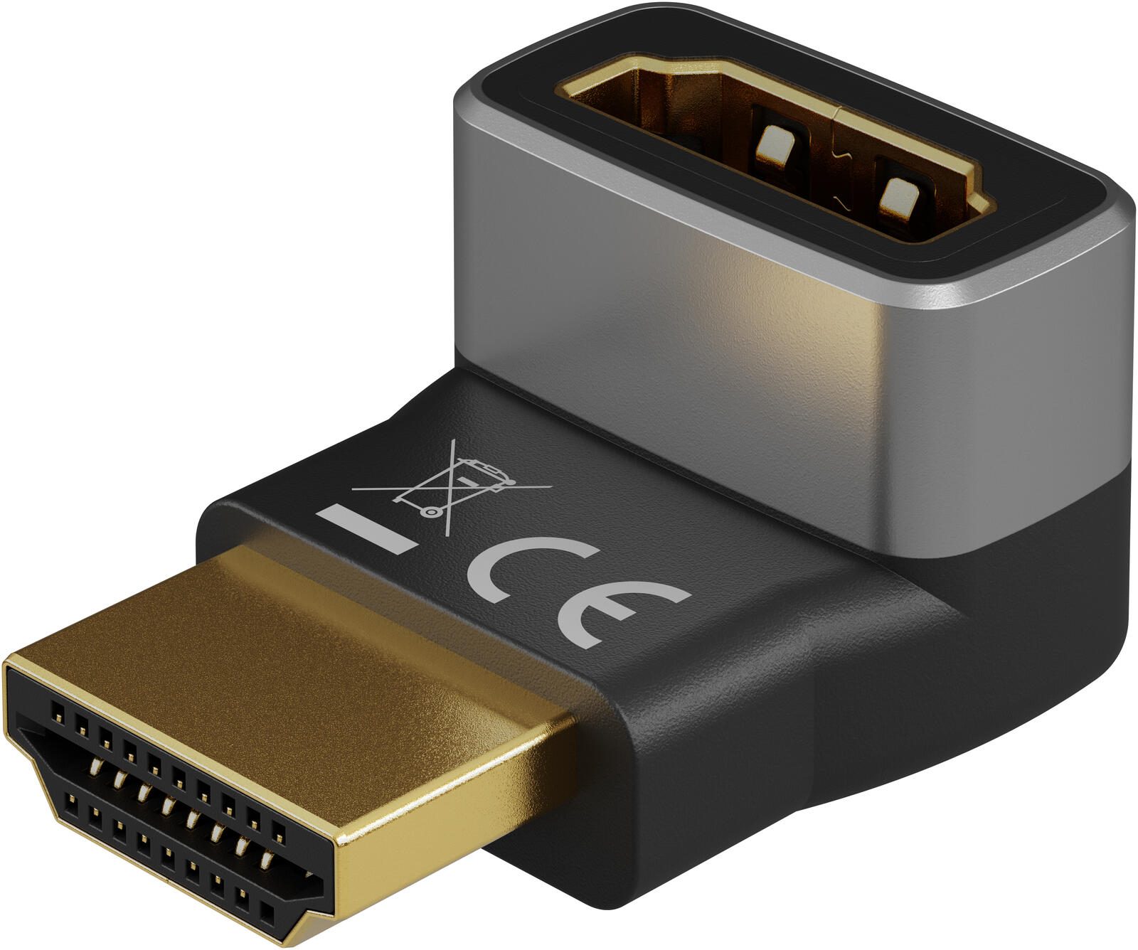goobay HDMI Winkeladapter HDMI-A-Stecker / HDMI-A-Buchse 72009