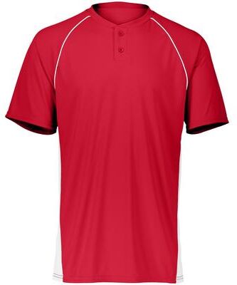 Augusta Sportswear A1560 Athletic Limit Jersey T-Shirt in Red/White size XL   Polyester 1560