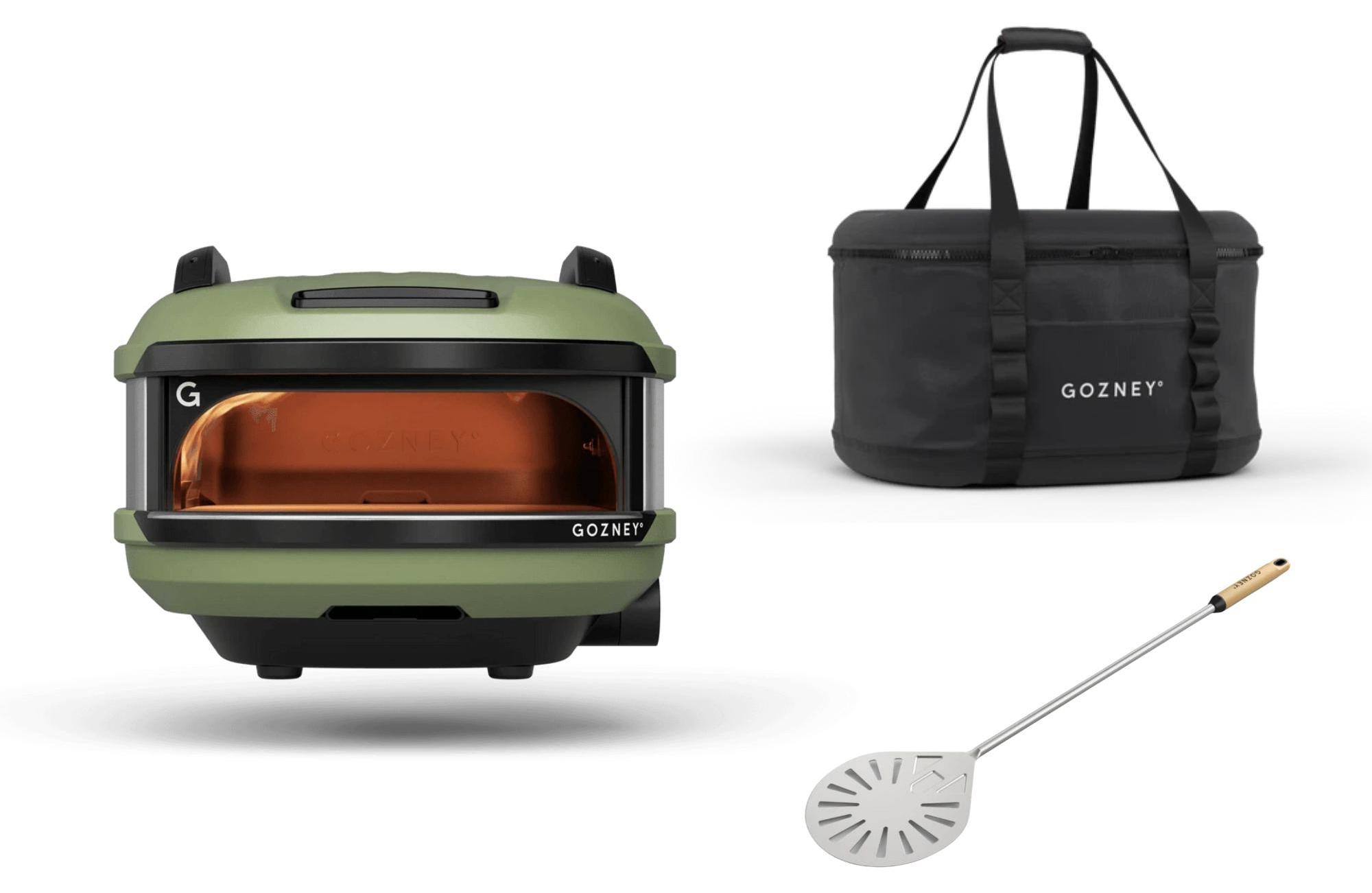 Gozney Tread Pizzaofen + Transporttasche + Balance Pizzaheber Olivgrün