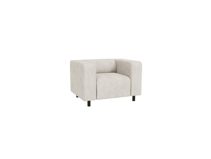 S-Style Sessel Tove Beige Cord, Füllung: Schaumstoff, 95x65x80 cm, Wohnzimmer, Sessel, Polstersessel