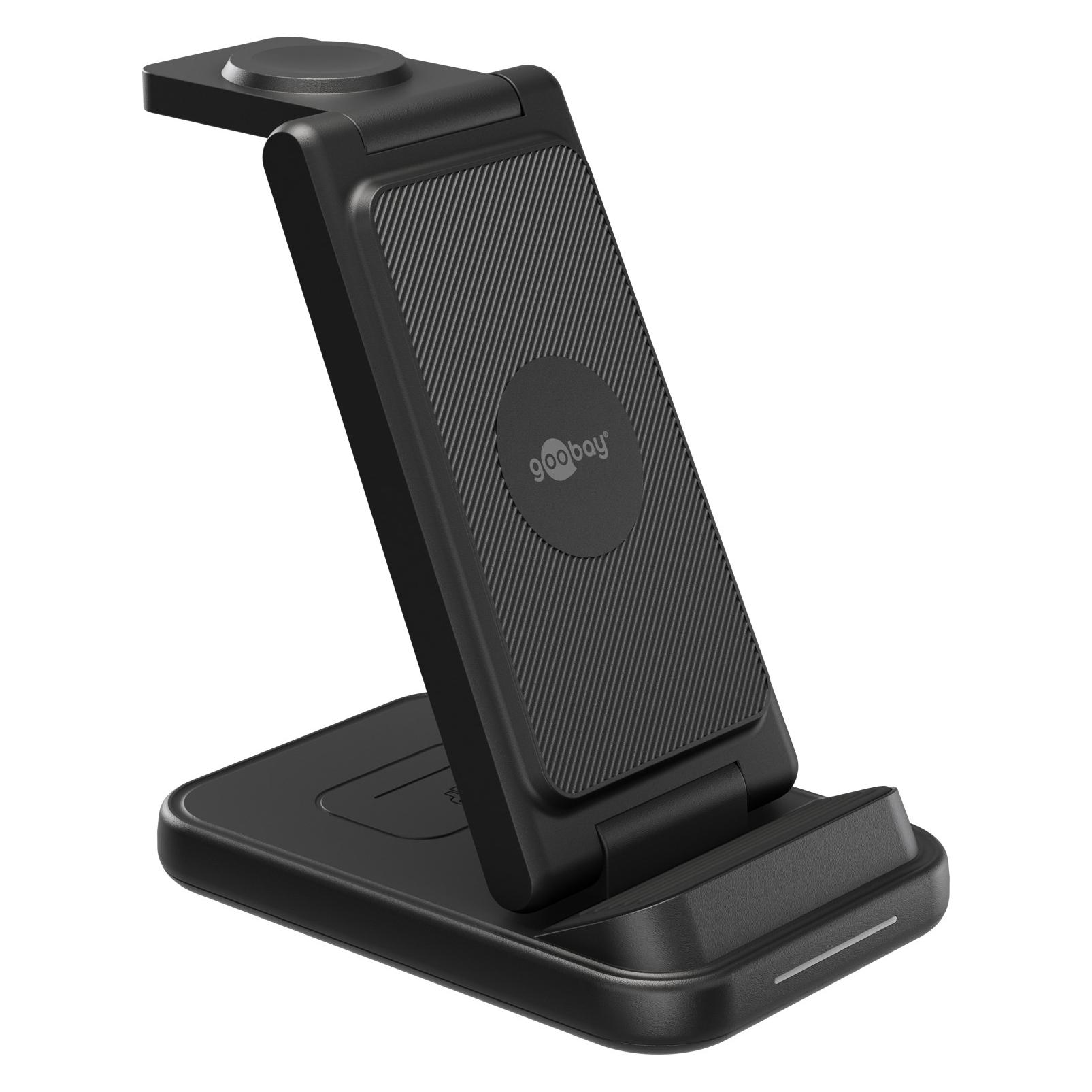 Goobay Kabelloses 3in1-Ladegerät, 15 W (15 W) (77671)