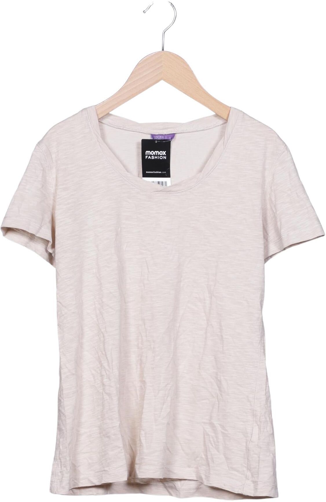 Living Crafts Damen T-Shirt, Beige, Gr. S, Baumwolle - Second Hand