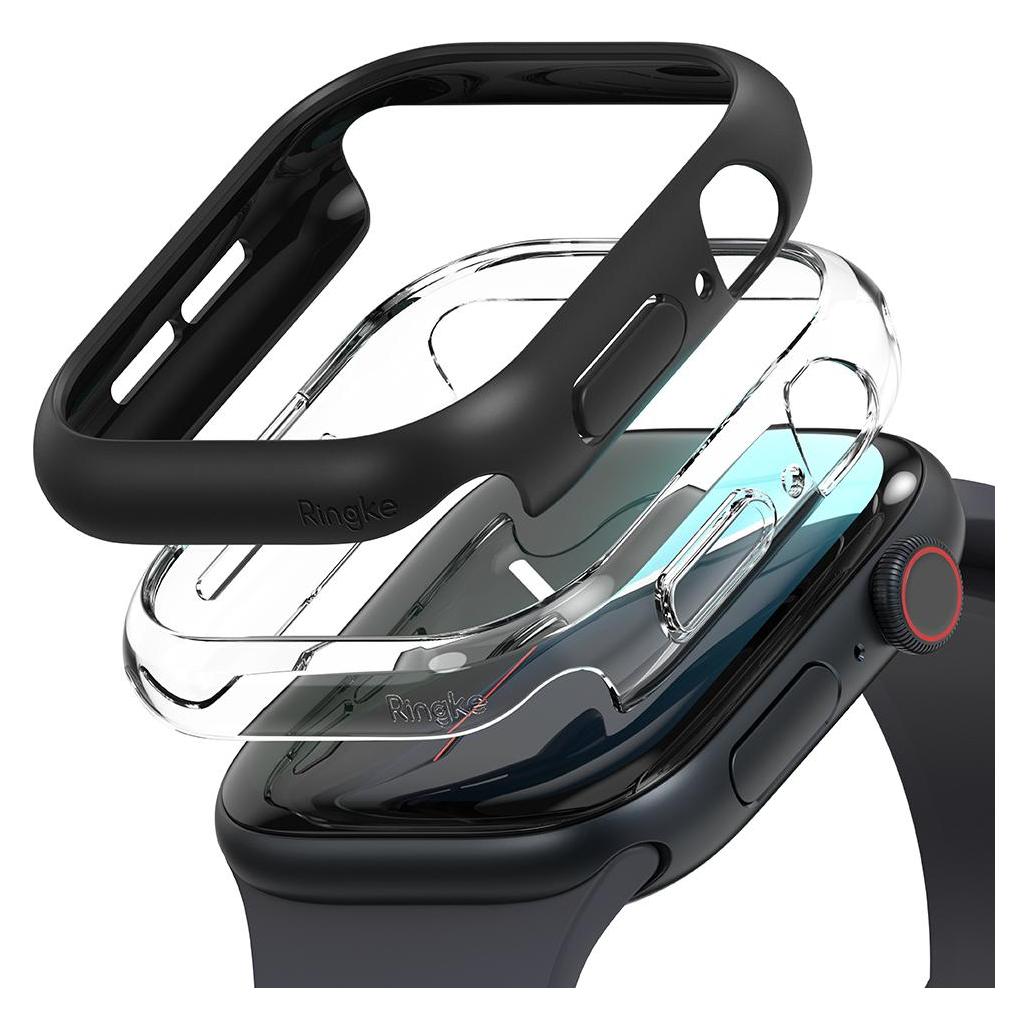 Ringke Slim 2-pack Case for Apple Watch 10 42mm - Clear and Matte Black (26306-0)
