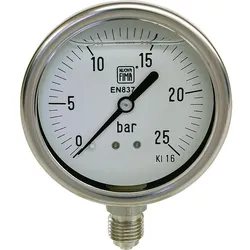 Manometer Chemie0-10bar 63mm G1/4
