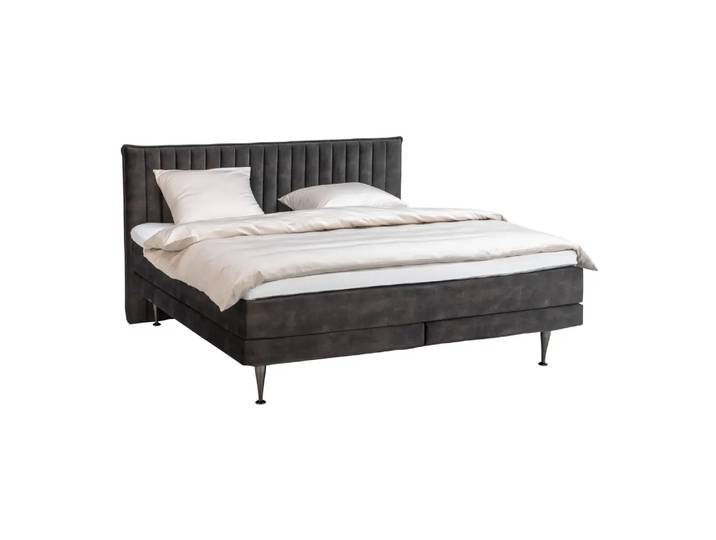 Boxspringbett Odin, 160x200 cm, Johann Jakob, pg , adore darkgrey , HolzHolz/Textil