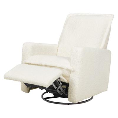 Babyletto Cali Flange Recliner and Swivel Glider - Cream Shearling
