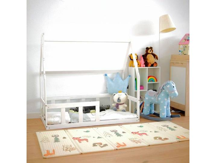 Lit Cabane en bois Sanny Modèle 100x205cm - Jouets en bois montessori pour enfants