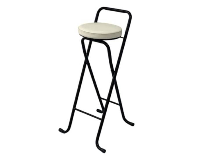 XCHtuerFY Klapphocker, Barhocker, Keine Montage erforderlich, platzsparend, kompakt(White a)