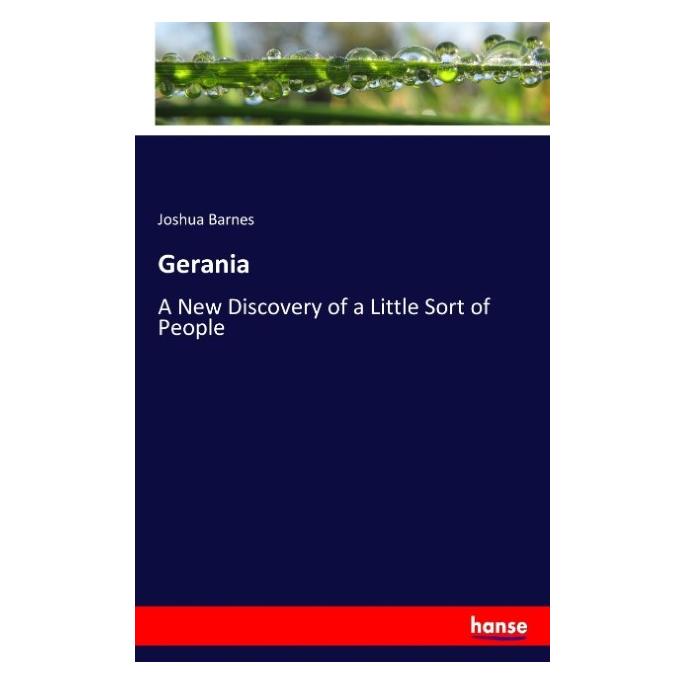 Hansebooks Gerania (Englisch, Softcover, Joshua Barnes) (55933784)