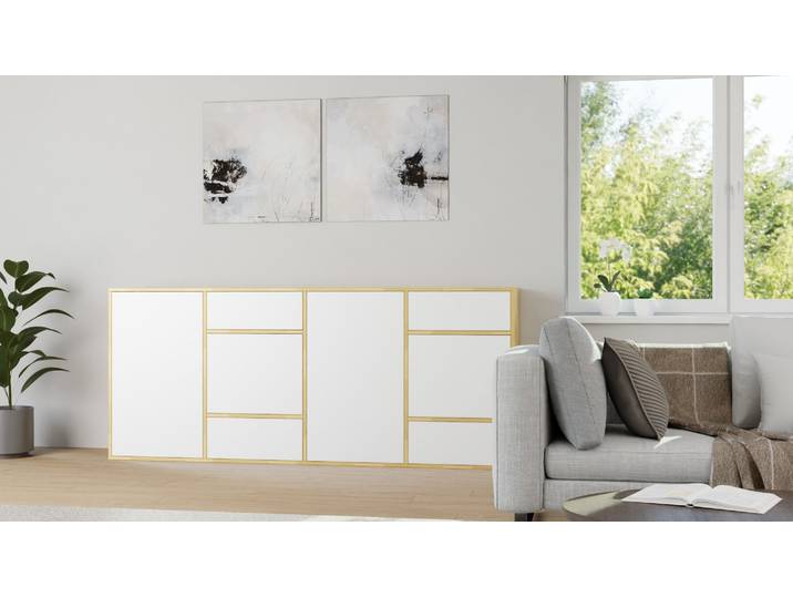 Schlichtes Highboard nach Maß Buche Natur geölt