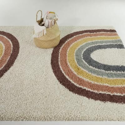 Balta Rugs Mod-Tod Kristina Kids Rainbow Shag Area Rug