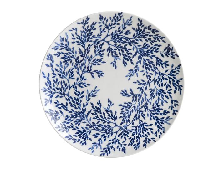 Götefors Porslin Assiette Botanica Myrte Ø21 Bleu