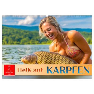 Heiß auf Karpfen (Wandkalender 2026 DIN A2 quer), CALVENDO Monatskalender