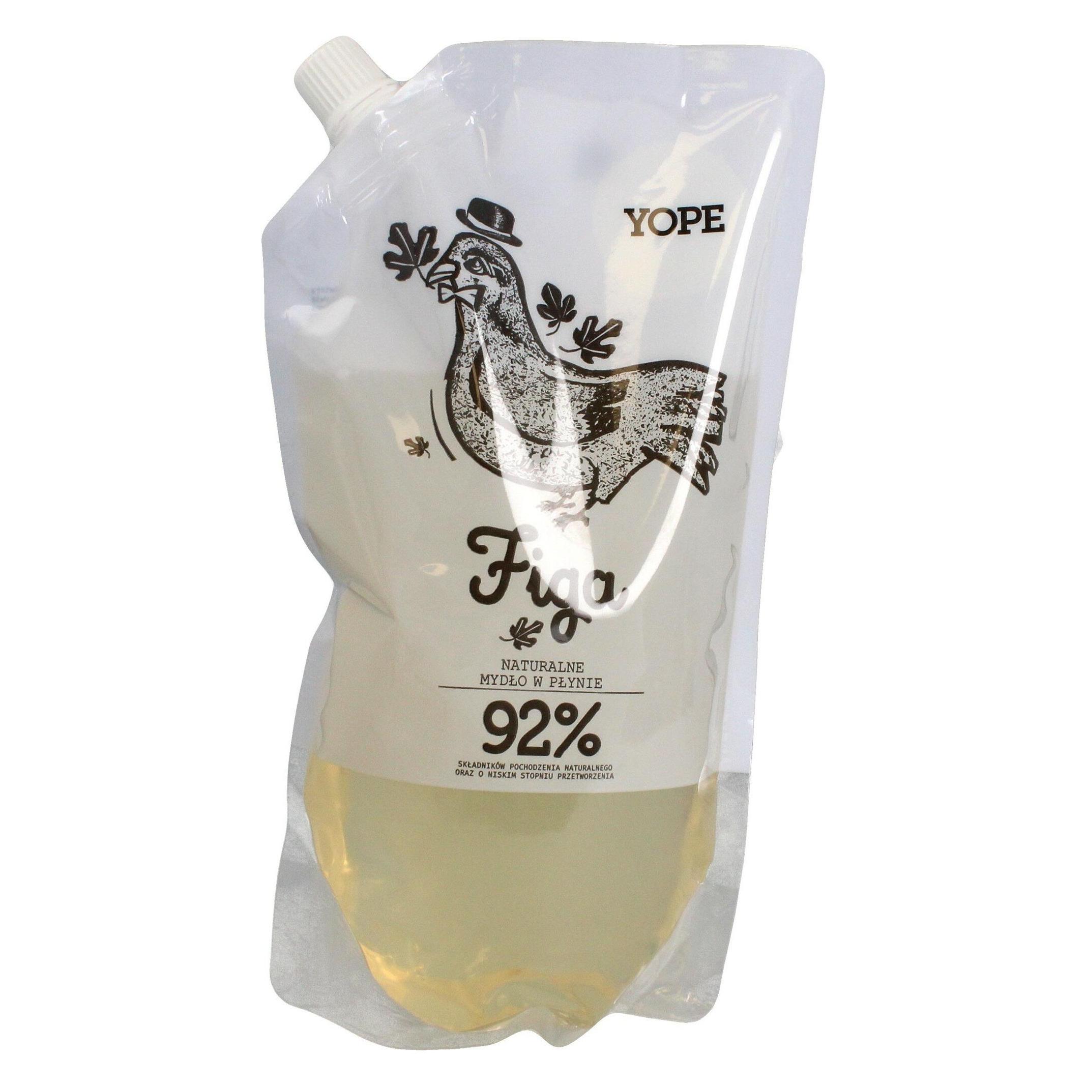 Yope Natural Fig Liquid Soap Refill 500ml (Flüssigseife, Handseife Nachfüllpackung, 500 ml) (36127651)