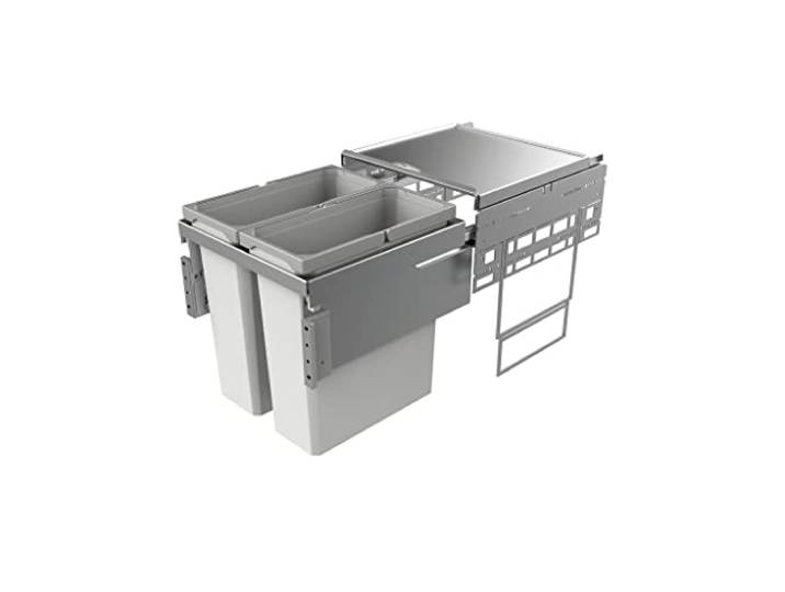 Naber, Cox® Base 2T 450-2. Abfallsammler, hellgrau, Höhe 460 mm