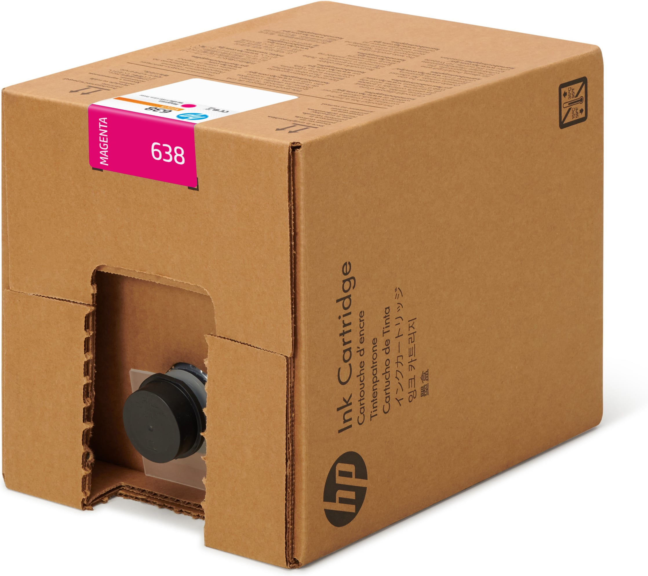 HP 638 Magenta Stitch Druckerpatrone für Dye-Sublimationsdruck, 10 l, HP Stitch S1000 Drucker, Thermal Inkjet, Magenta, Haus, Homeoffice, Vereinigte Staaten, Singapur, Puerto Rico, 244,5 mm