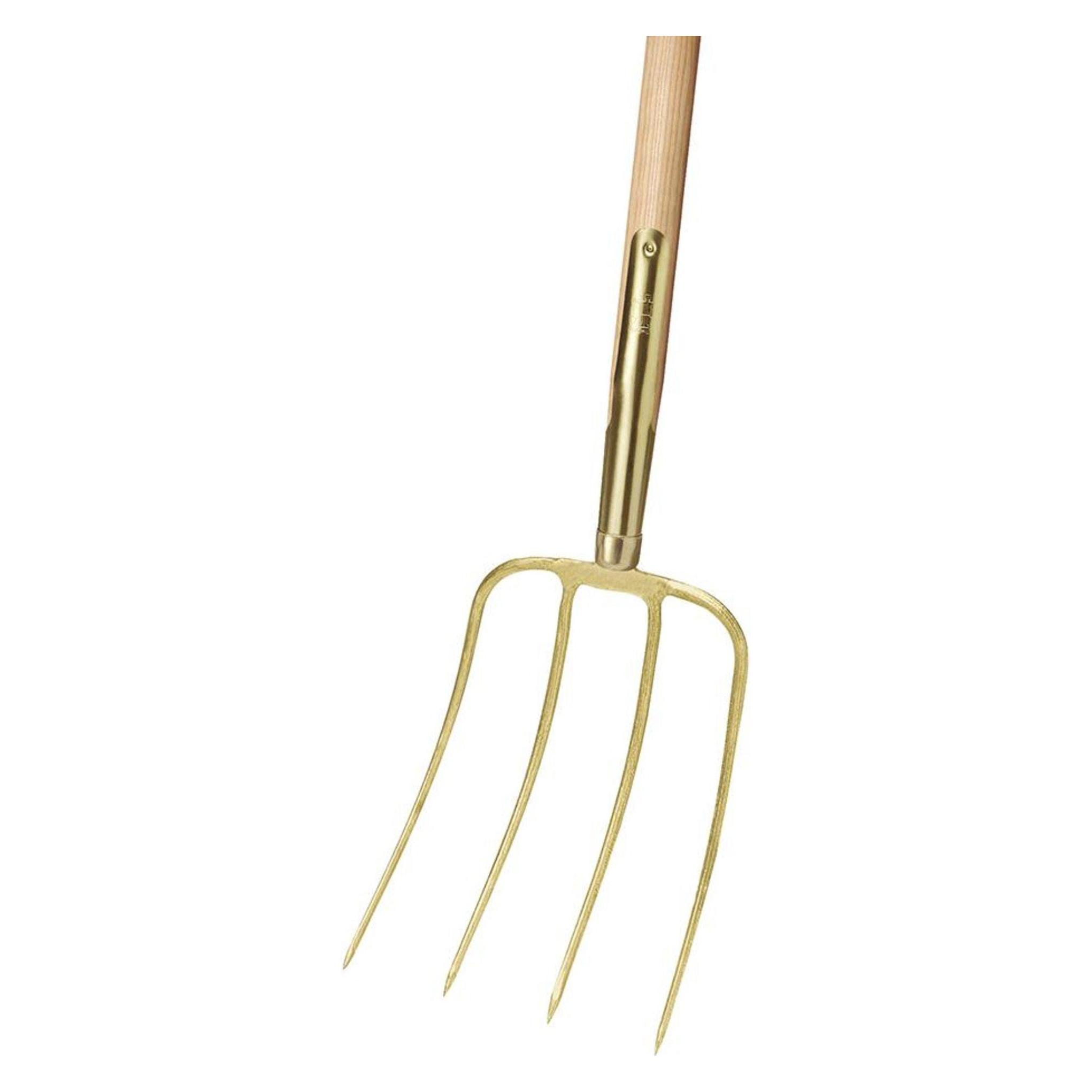 Idealspaten Dunggabel 4 Zinken Südstellung mit Stiel 1350 mm (4005827670883)