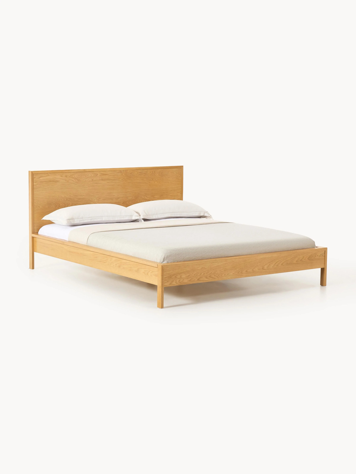 Westwing Collection Tammy houten bed met hoofdeinde 180x200 cm