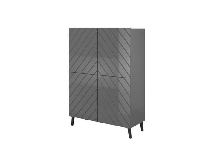 Meuble de rangement design gris 100cm