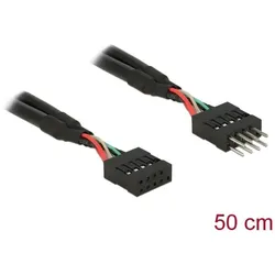 DELOCK USB Verl. Pinheader 10Pin -> 10Pin St/Bu 0.50m