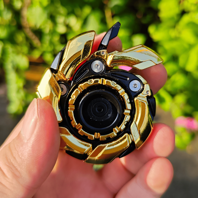Discount Dollar Deals Magnetic Fidget Spinner Armor Stress Relief Toy For Adults, Metal Spinning Top For Focus Relaxation silver