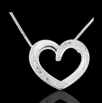 Edenly Collier Liebe in WeiÃŸgold