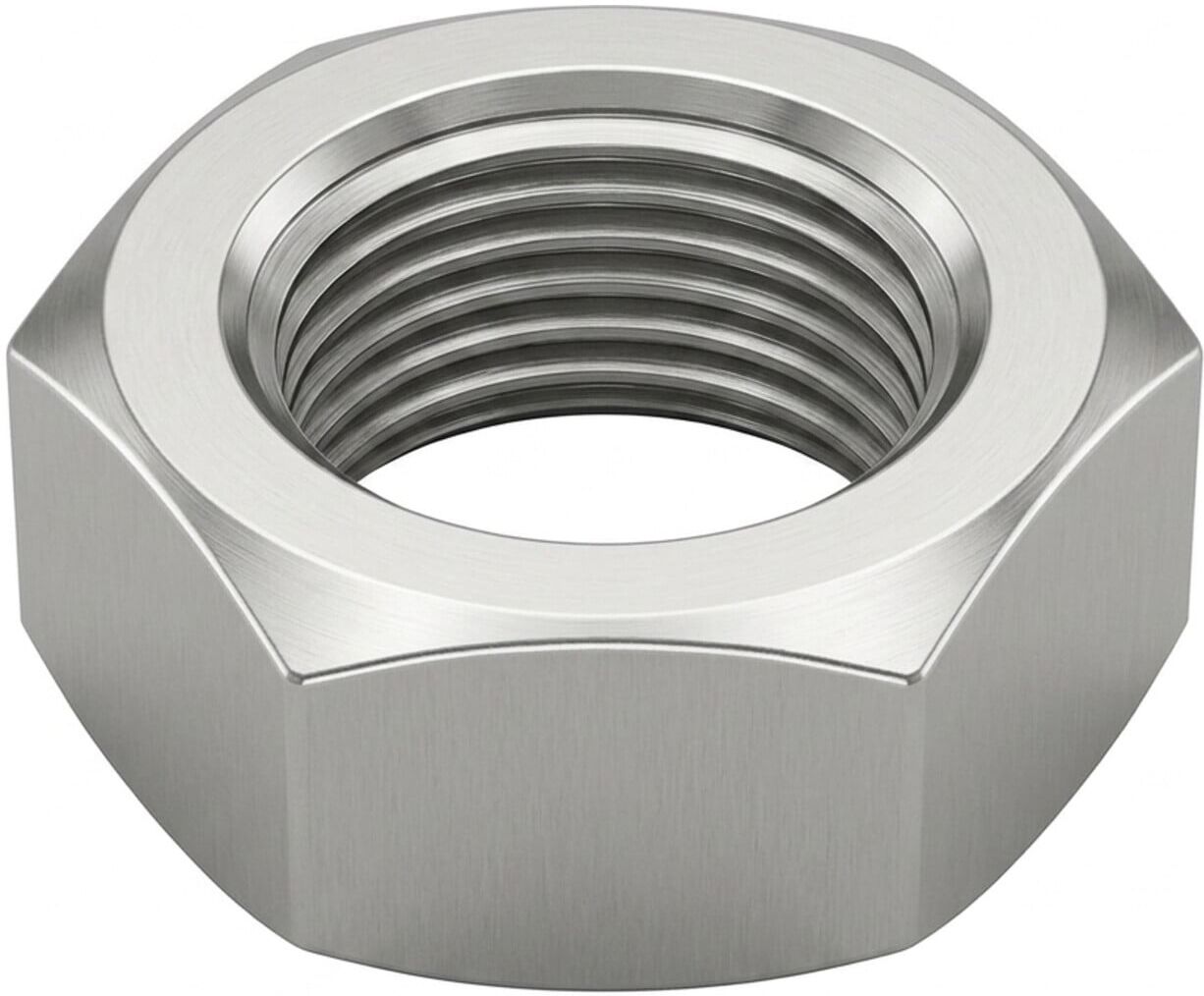 Industrial Quality Supplies DIN 936 14 H Links-Fein Sechskantmuttern, niedrige Form mit metrischem Links-Feingewinde - Abmessung: M 24 x 2 -LH VE=S (25 Stück) ; Industrial Qualit (009360060240200)