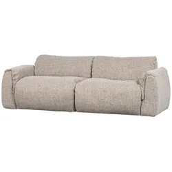 Sofa Baggy 2-Sitzer aus Melange-Stoff, modern, Natur, vielseitig kombinierbar, komfortabel gepolstert