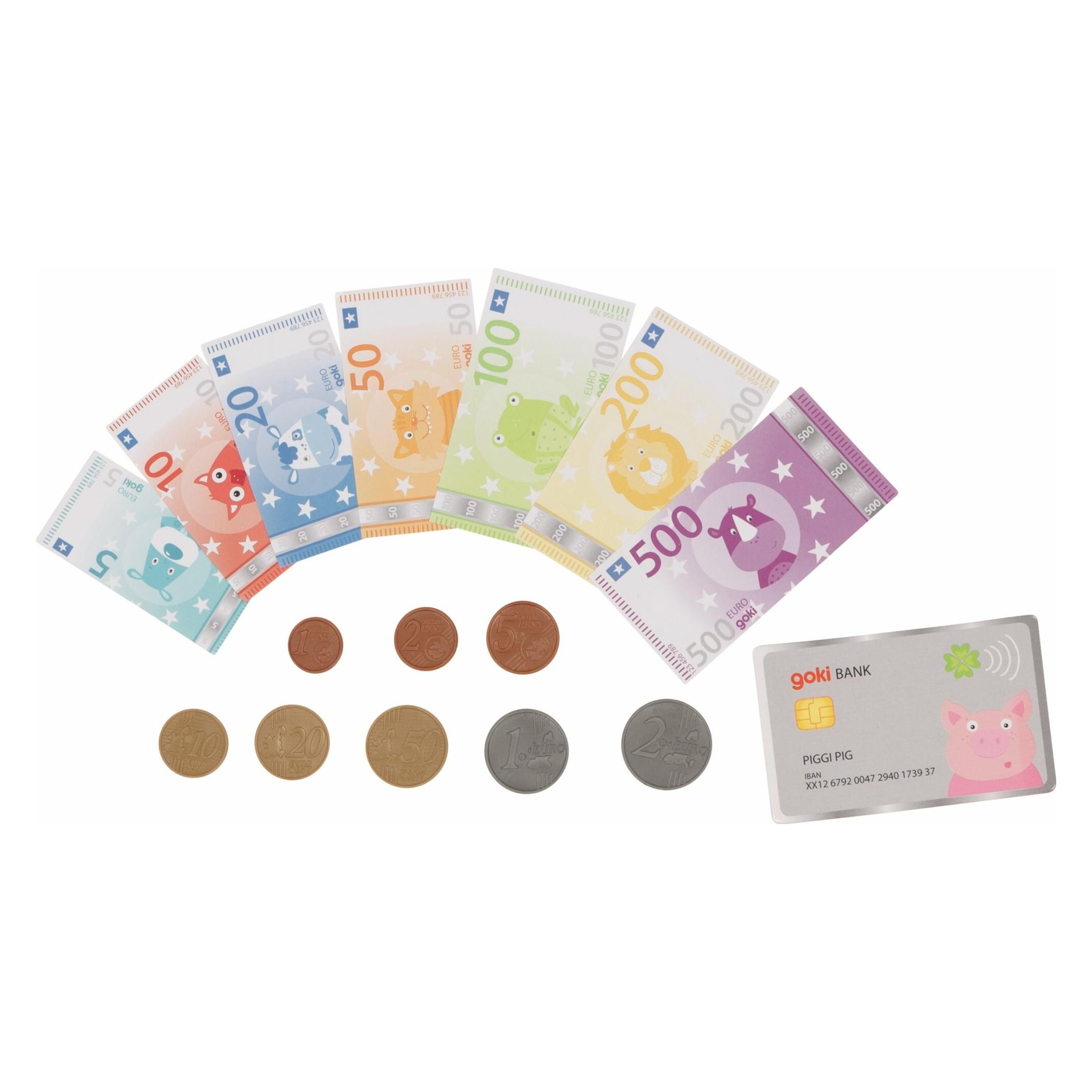 Goki Spielgeld Tierische Taler mit Kreditkarte (51497)