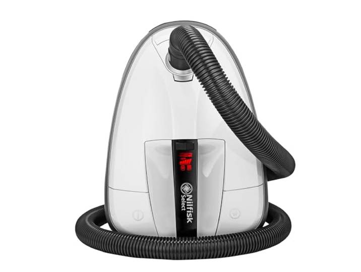 Nilfisk Aspirateur Select pour Sols et Tapis - Aspirateur Traîneau Anti-allergène avec Filtre HEPA - Blanc 3\,1L (650 W)