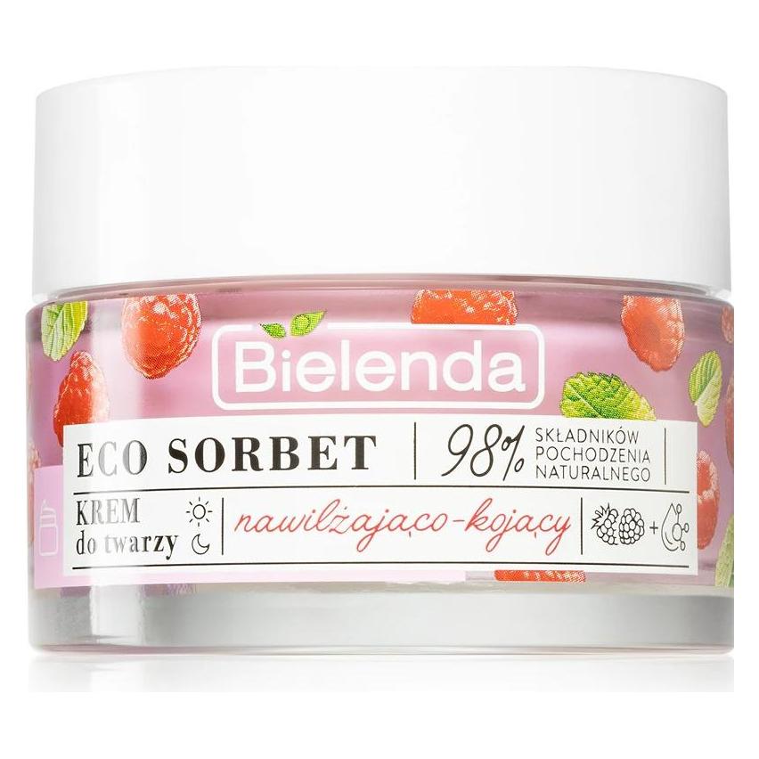 Bielenda Eco Sorbet Moisturizing And Soothing Face Cream Malina 50Ml (50 ml, 24h Creme) (5902169042738)