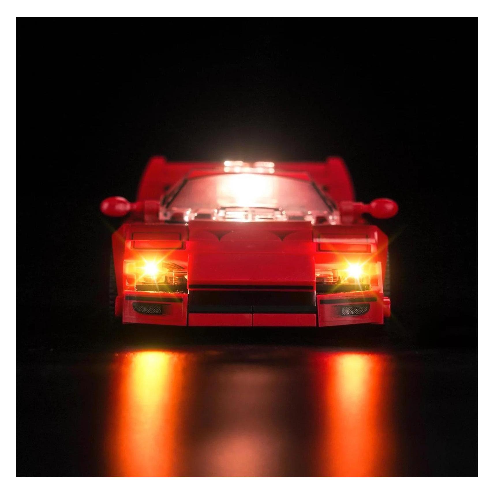 BrickBling LED Licht Set für LEGO Ferrari F40 Supersportwagen (76934) (GC809)