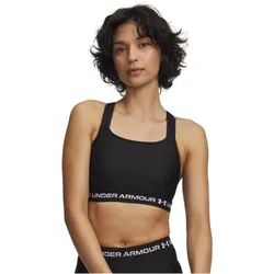 UNDER ARMOUR HeatGear Crossback High-Support Sport-BH Damen 008 - ultimate black/white S