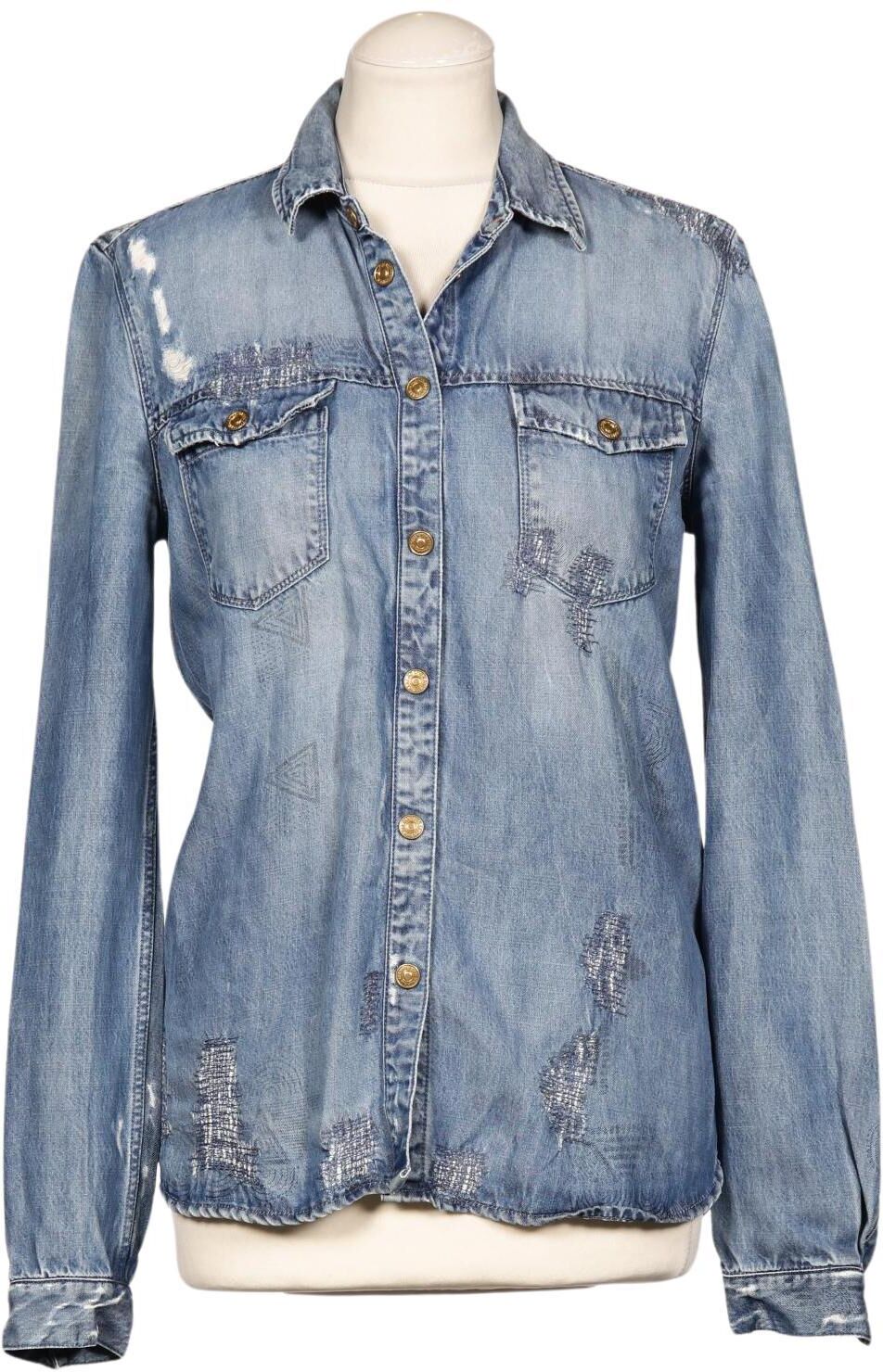 7 for all mankind Damen Bluse, Hellblau, Gr. S, Lyocell - Second Hand