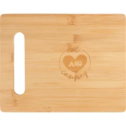 Berger Bambus Schneidebrett 28 x 22 cm "We Love Camping"