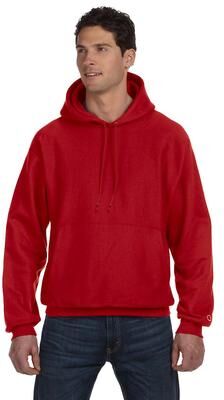 Champion S1051 Reverse Weave Hooded Sweatshirt in Scarlet size 2XL S101